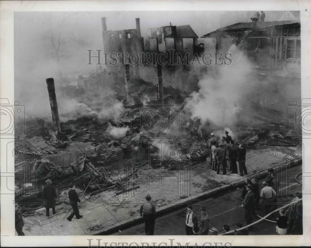 1926 Aftermath of the the Three Pennsgrove Stores ruined by Fire.-Historic Images