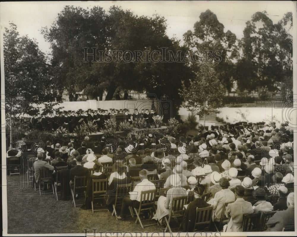 1931 Press Photo Alumni of Scipps College in Calif. graduation exercise - Historic Images