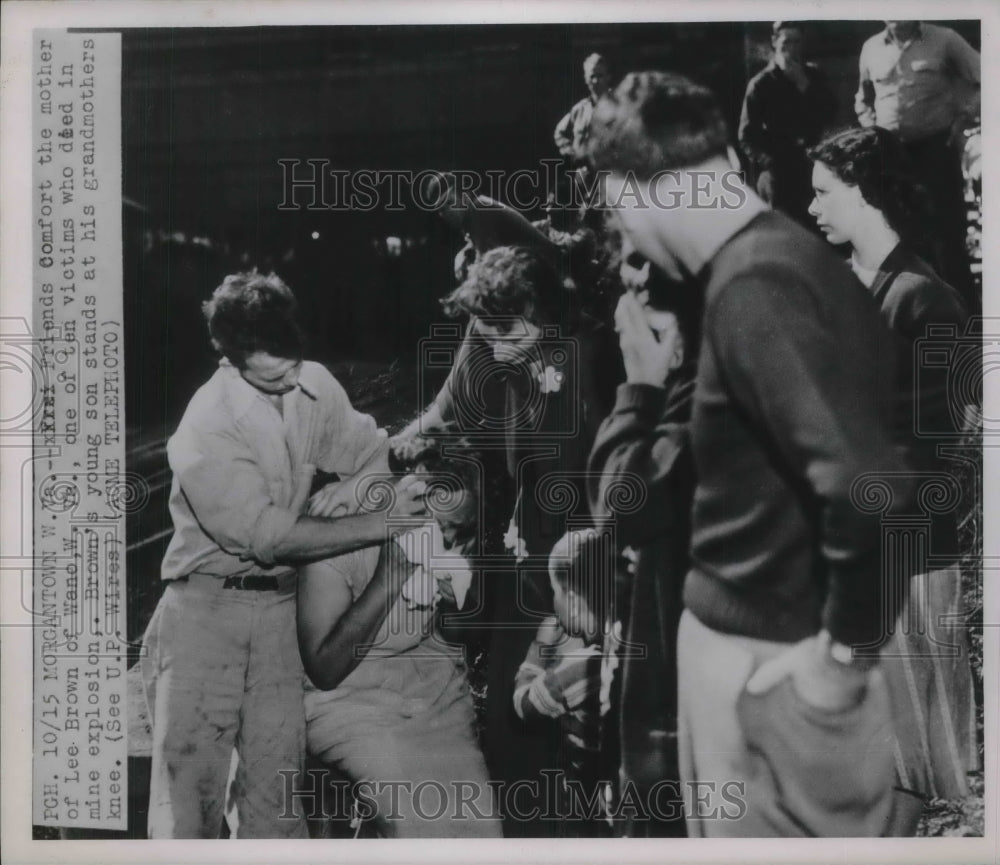 1952 Press Photo Morgantown Lee Brown Victim Mine Explosion-Historic Images