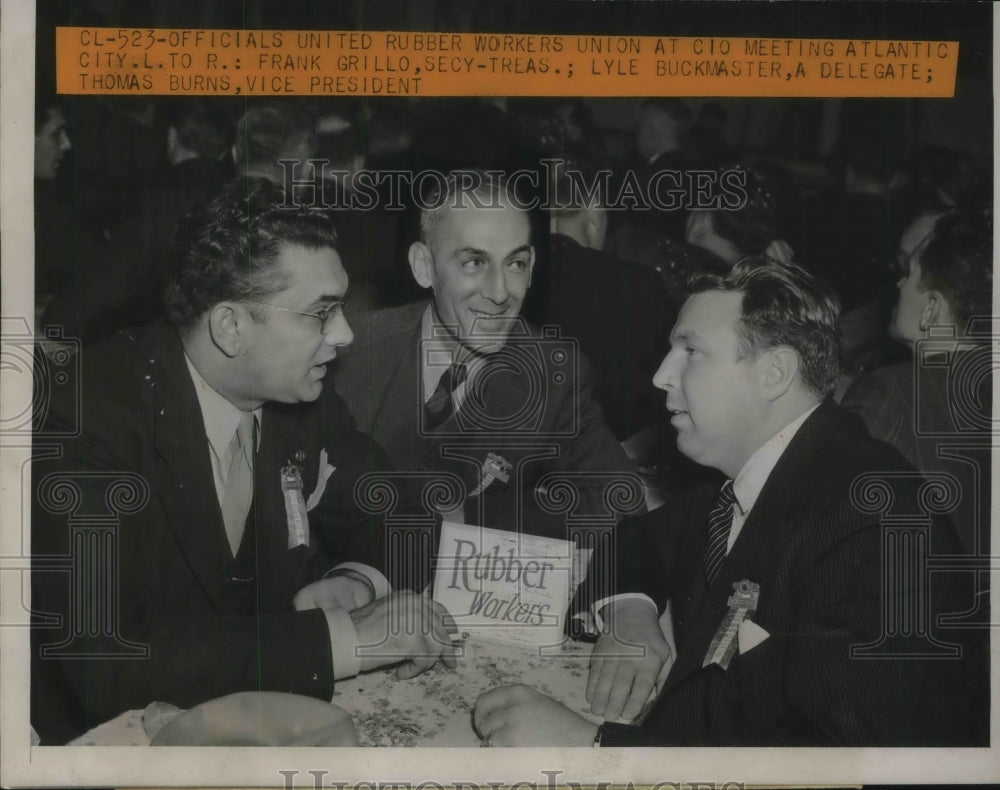 1940 Press Photo United Rubber Workers Officials Attend CIO Meeting-Historic Images