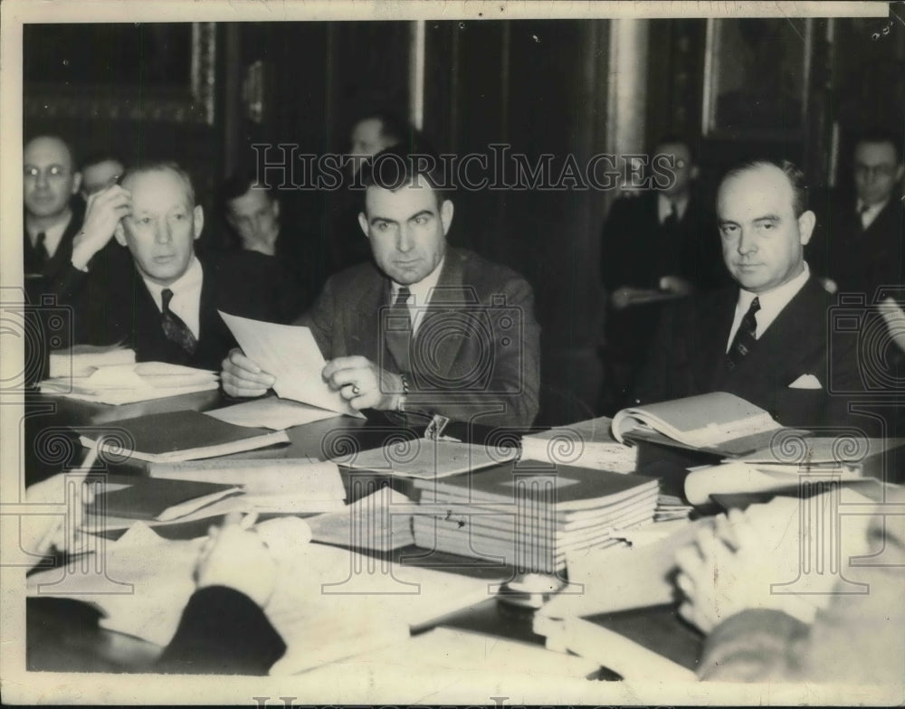 1939 Press Photo Univ. of Wis. Pres Glenn Frank, C Gates,KF Hones - Historic Images