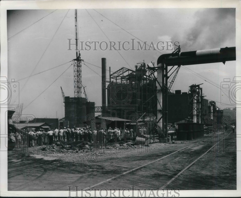 1951 Press Photo Republic Steel Corp in Cleveland, Ohio - Historic Images