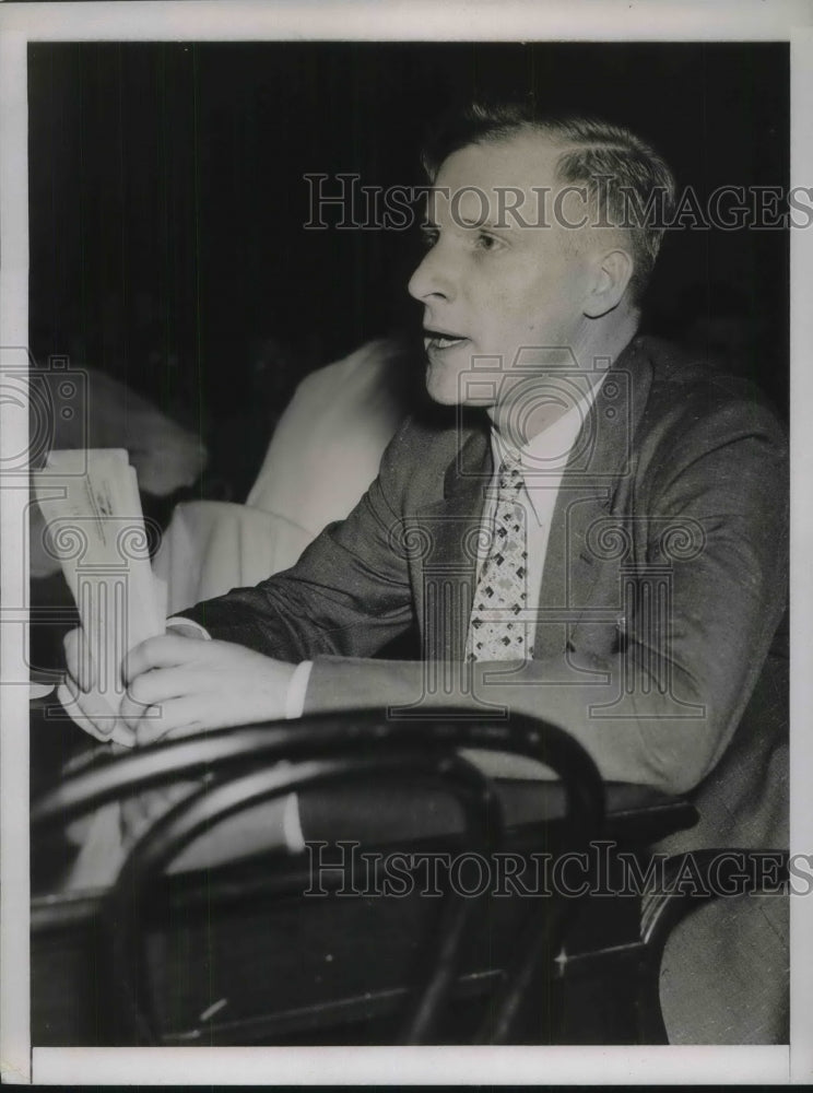 1937 Joseph Weber SWOC Organizer Appears Before Senate Civil - Historic Images