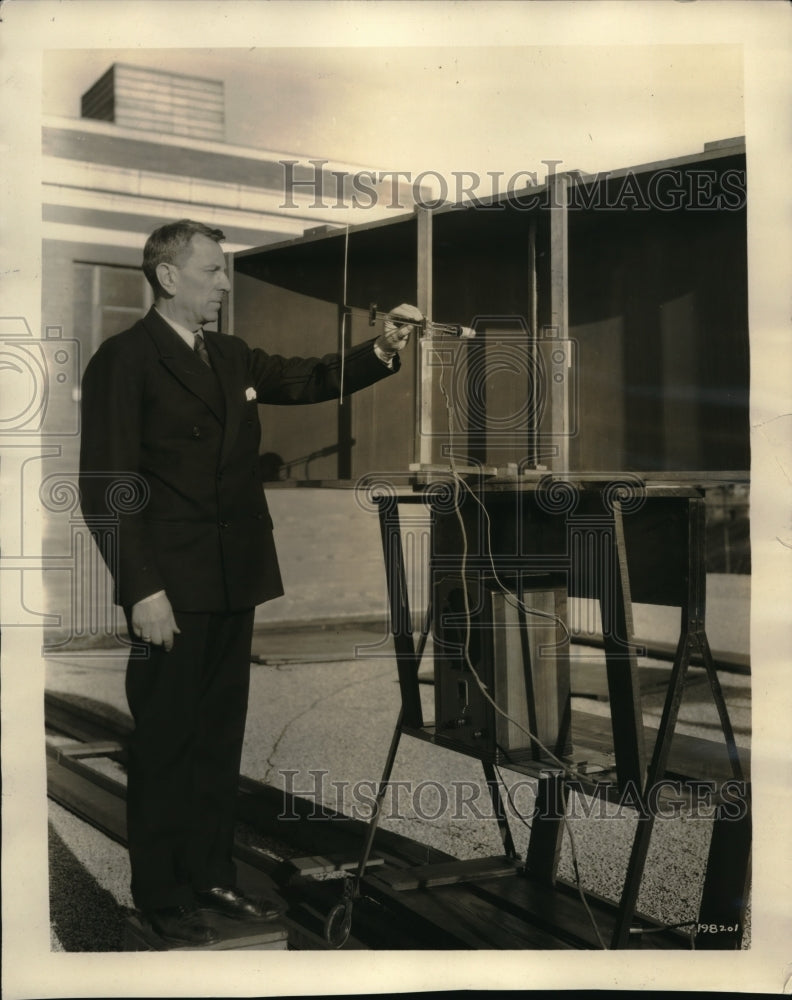 1932 Press Photo Ultra short wave radio, Dr E.I. Mouromsteff, Westinghouse - Historic Images