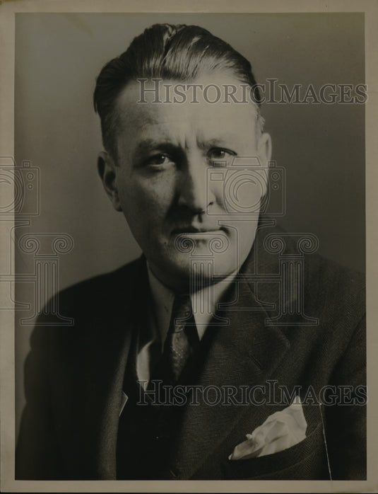 1934 Press Photo Ohio State cigarette inspector, B.F. Wheeler - Historic Images