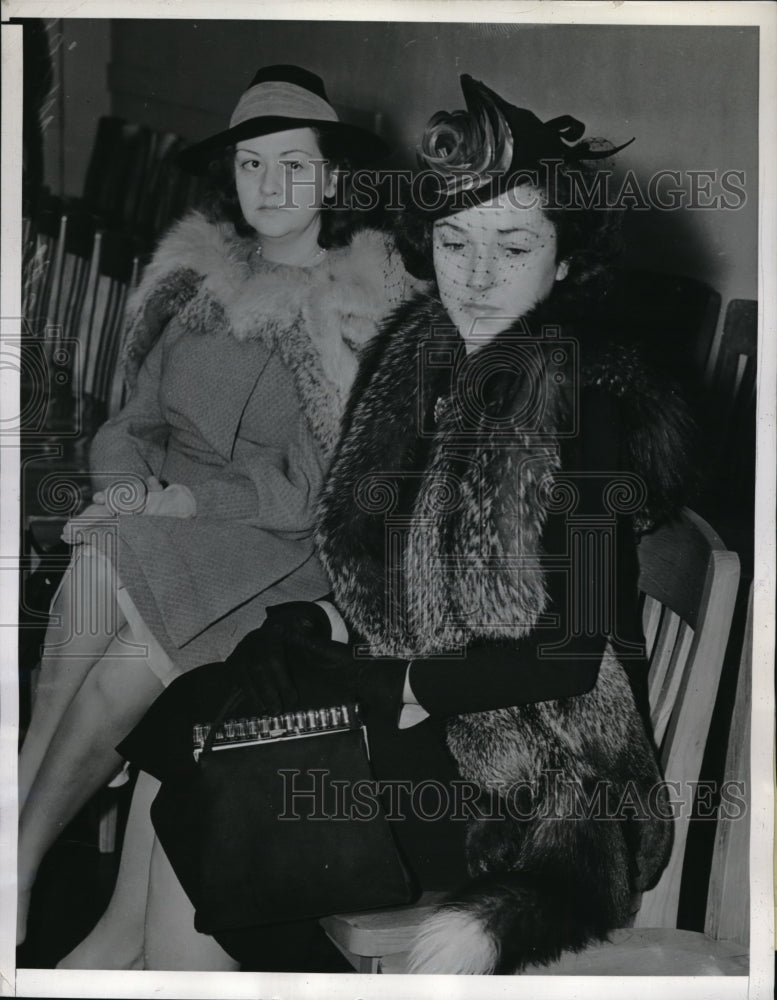 1939 Press Photo San Diego, Cal. Mrs J spreckles, B Williamson at divorce trial - Historic Images