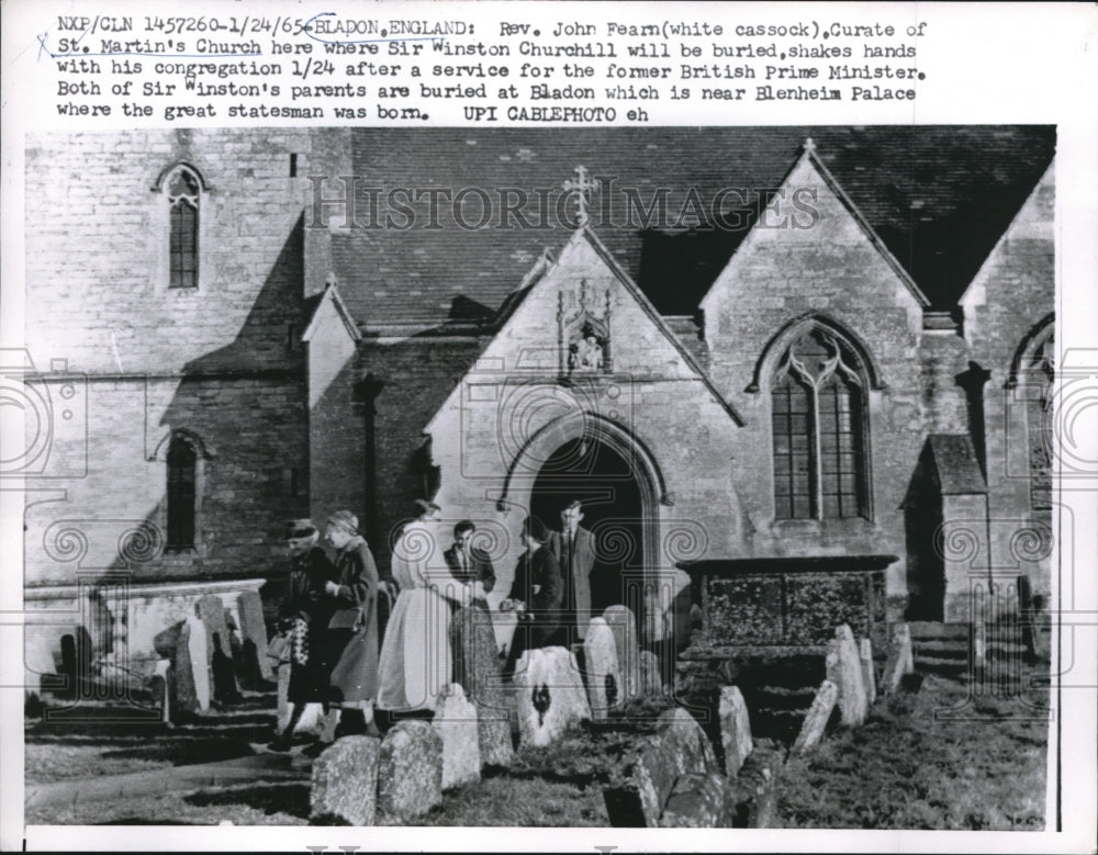 1965 Rev. John Fearn, curate of St. Martin&#39;s Church-Historic Images