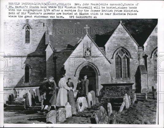 1965 Rev. John Fearn, curate of St. Martin's Church-Historic Images