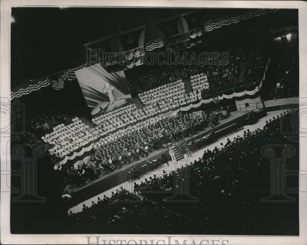 1937 Press Photo American Legion Memorial Concert At Madison Square Garden - Historic Images