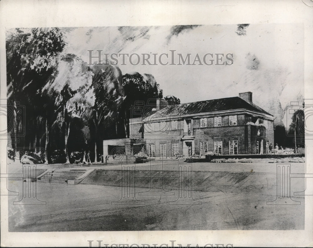 1935 Kings House In Burnill Surrey Gift Of Royal Warpant Holders - Historic Images