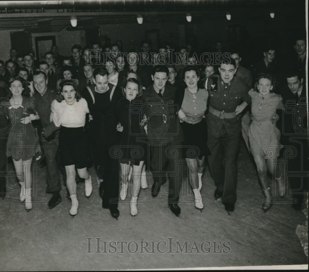 1941 Press Photo Ice Drome Blackpool - Historic Images