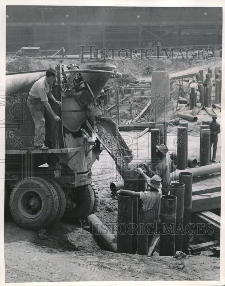 1951 expansion construction at Republic Steel Corp. plant, Cleveland-Historic Images