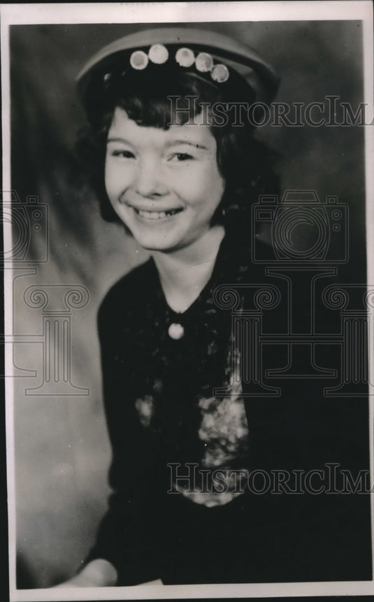 1937 Press Photo Opal West, age 12 of Perry, Okla weds John Burns 38 - Historic Images