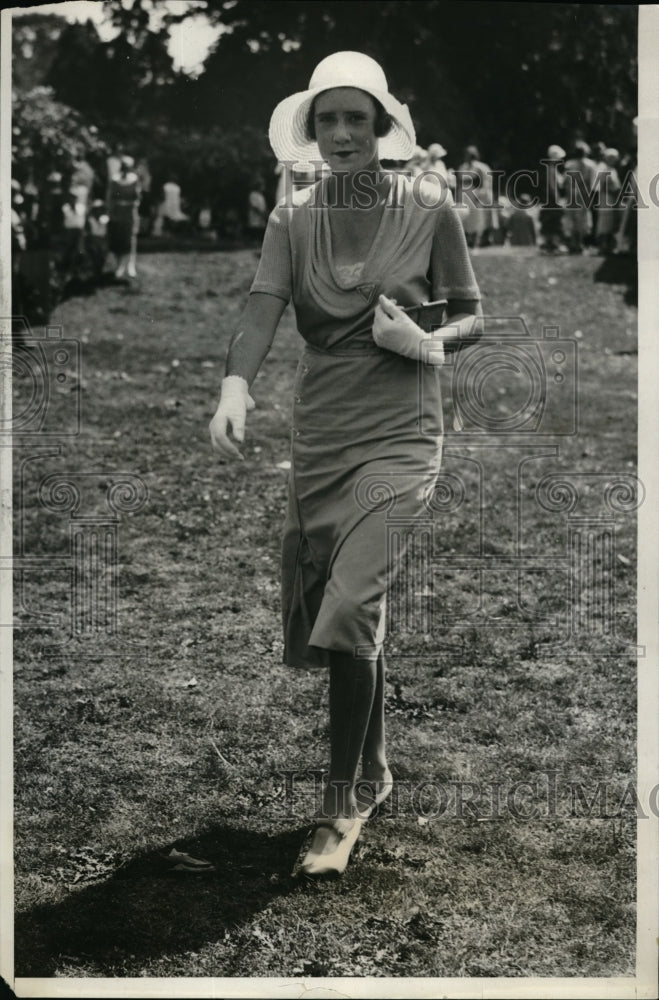 1931 Press Photo Ms Lucie Alcott, Social registrite at the Annual Ladies - Historic Images