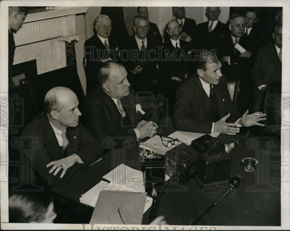 1933 Lewis Douglas David Walsh Budget Director Congress - Historic Images