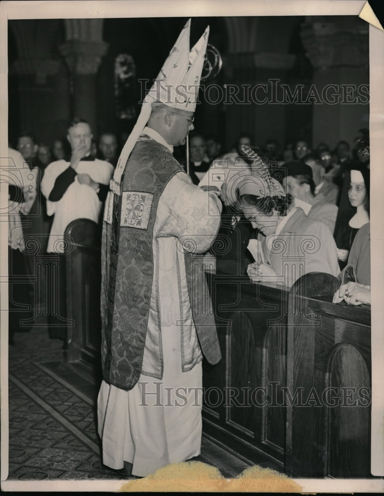 1948 Press Photo Techny, Ill Most Rev Stephen Appelhaus at St Mary&#39;s Seminary - Historic Images