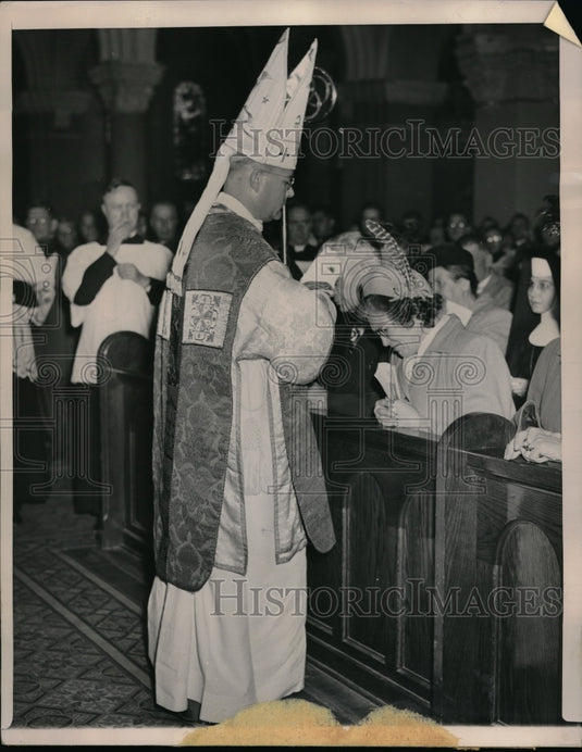 1948 Press Photo Techny, Ill Most Rev Stephen Appelhaus at St Mary's Seminary - Historic Images