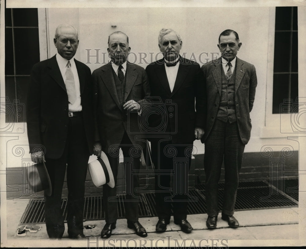 1930 Press Photo John P Frey John Coafield, Frank Morrison Arthur Wharton-Historic Images