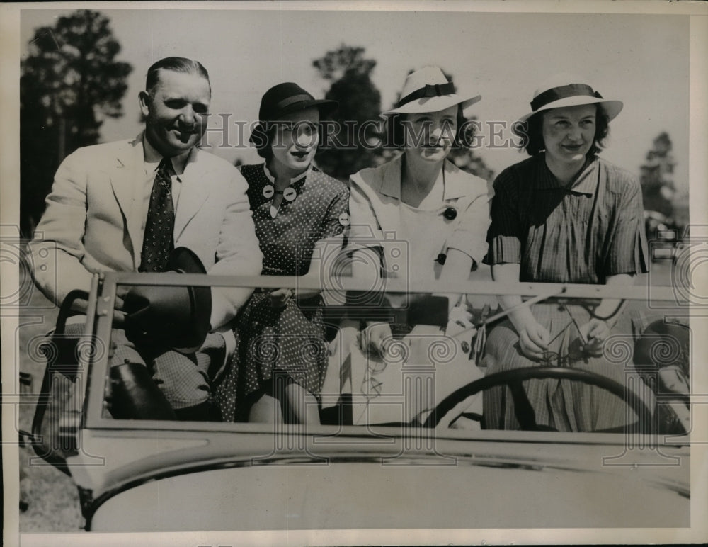 1936 Press Photo A. Alexander, Mrs. Joseph Wodrey, Mrs. E. Cobb, Miss Mary Ward - Historic Images