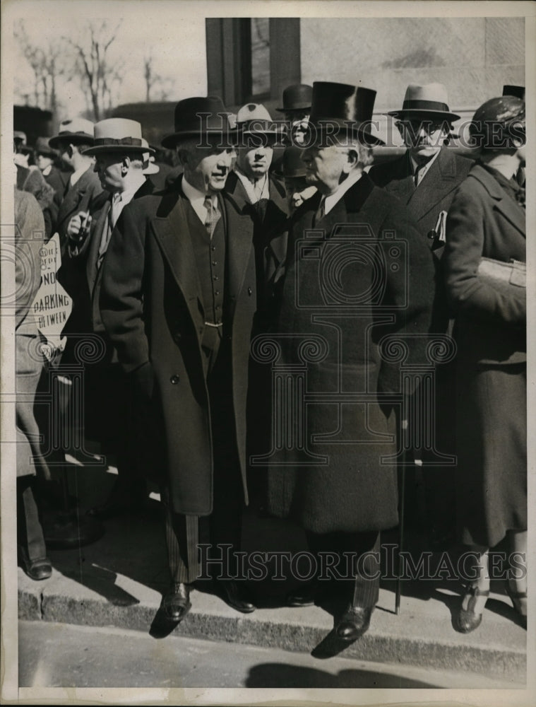 1935 Press Photo Norman Davis, ambassador at large &amp; Adolph Ochs, Publisher-Historic Images