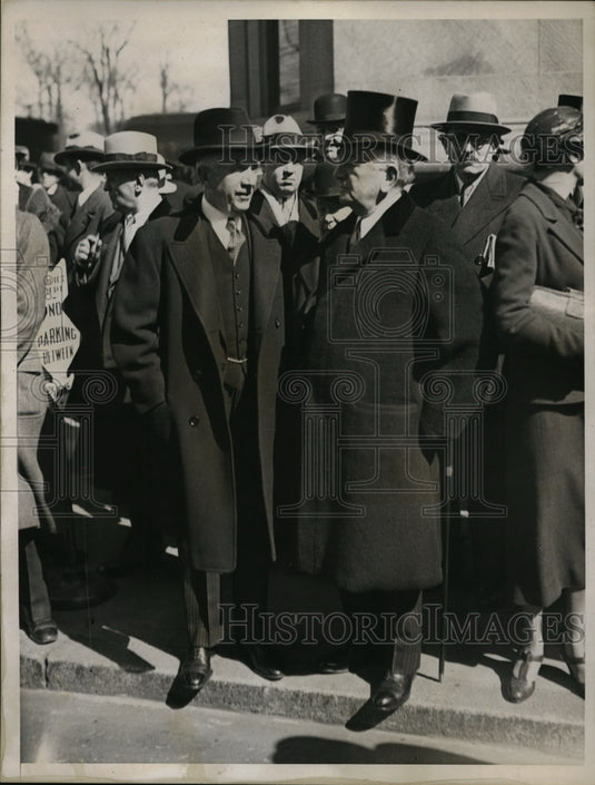 1935 Press Photo Norman Davis, ambassador at large & Adolph Ochs, Publisher-Historic Images