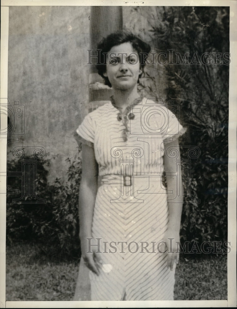 1938 Press Photo Claudine McCall, wife of kidnapper/murderer Franklin McCall-Historic Images