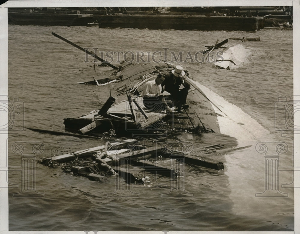 1935 Yacht Alma salvaged by Arthur Ellis &amp; Hugh Neighbors in Calif - Historic Images