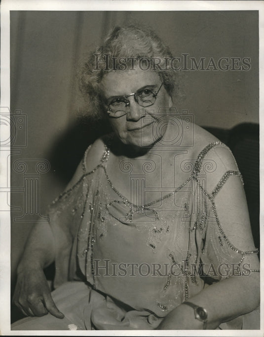 1932 Press Photo Margaret Josephine Blair Formal House Dress - neb61349 - Historic Images