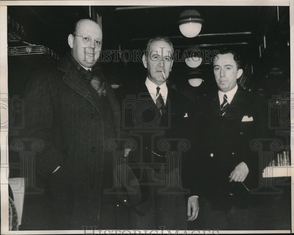 1939 Press Photo Brazilian Foreign Min.O. Aranha, WF Williamson of US &amp; Penteado - Historic Images