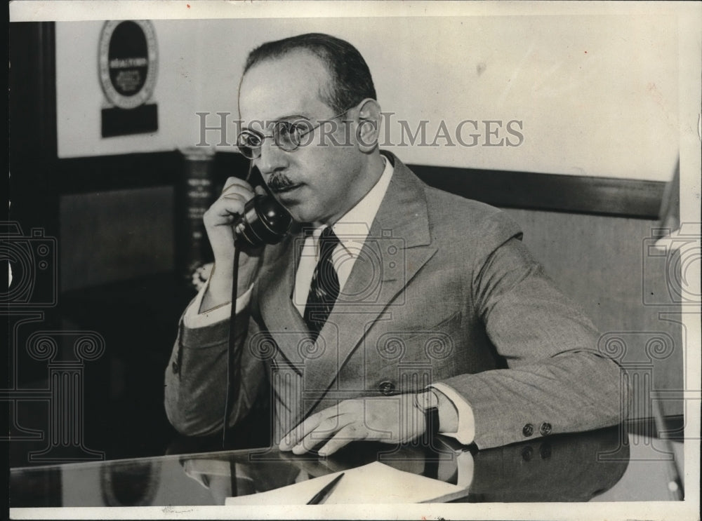 1932 Press Photo Edward Dato business partner of Edwin Krenn who Edith-Historic Images