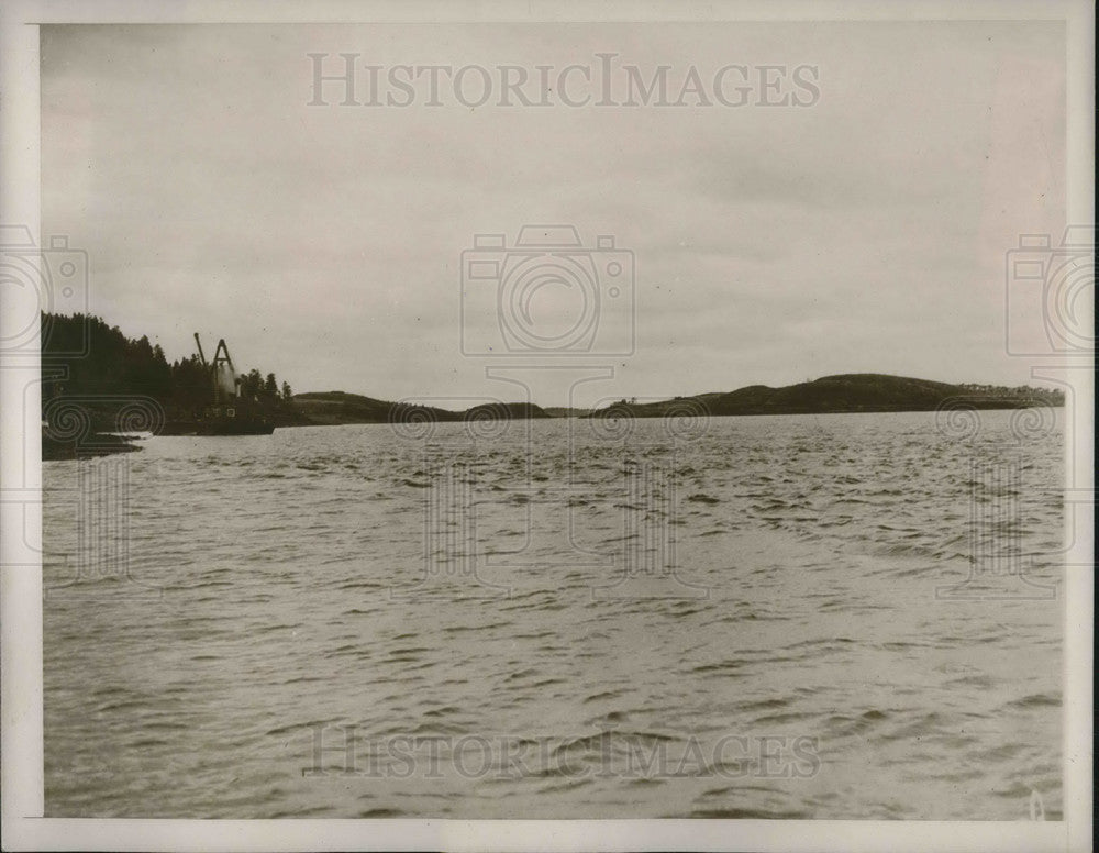 1941 Boat near Site of Quoddy - Historic Images