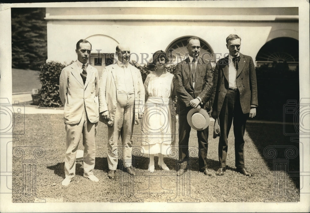 1921 Press Photo BM Manly, WH Jonston, Lilith Martin, SM Castleton & WF Kruse - Historic Images