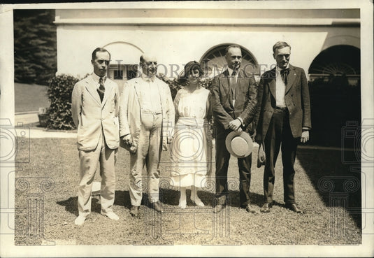 1921 Press Photo BM Manly, WH Jonston, Lilith Martin, SM Castleton & WF Kruse - Historic Images