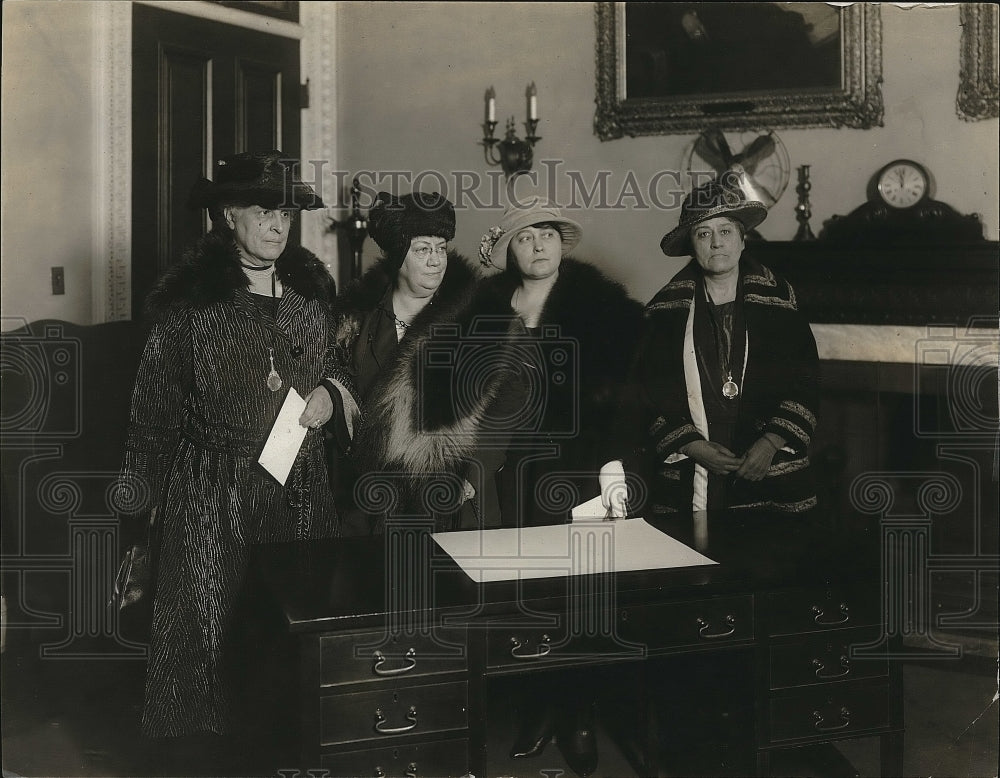 1921 Press Photo Women Council on Arms Parley, Mrs. Bird, Mrs. Winter, E. Egan - Historic Images