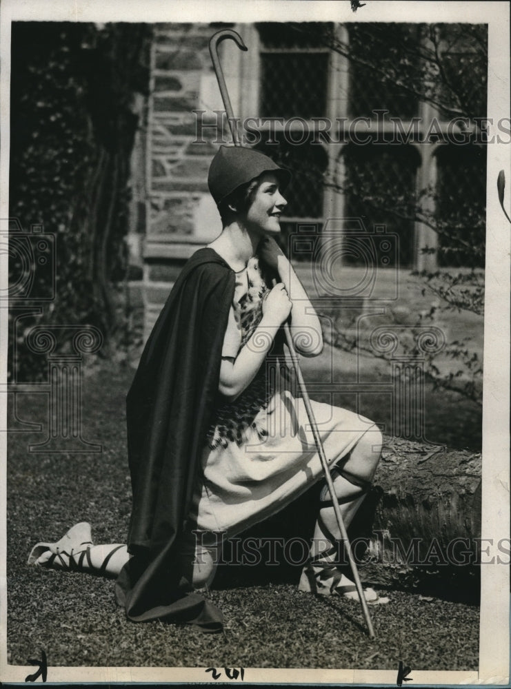 1928 Press Photo Virginia Fain in &quot;The Women in the Moon&quot;, Bryn Mawr College-Historic Images