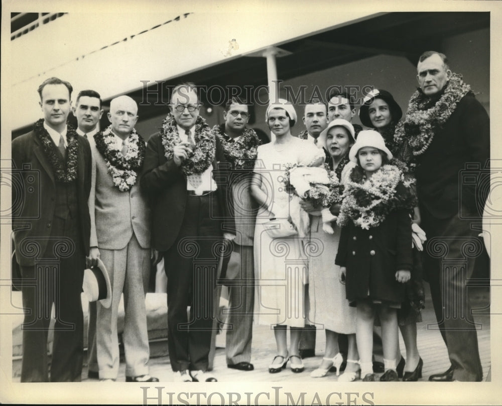 1934 Press Photo Assistant US Attorney General Seth Richardson w/ the members - Historic Images