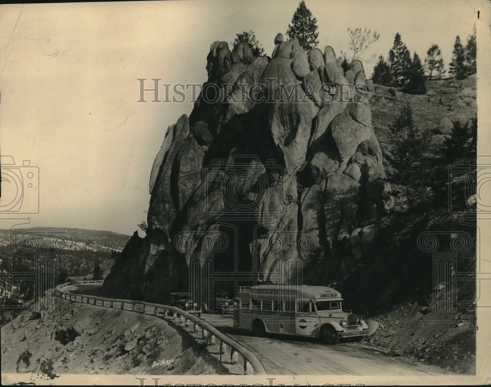 1932 Butte North Dakota Harding May Camping Bus - Historic Images