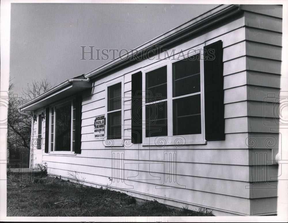 1952 New Model house being sold in Brunswick - Historic Images