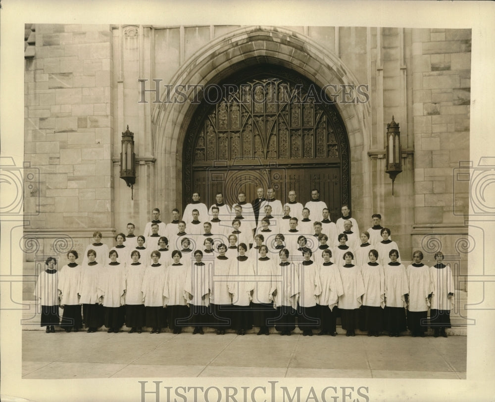 1929 Press Photo St. Ann&#39;s Men&#39;s Choir - Historic Images