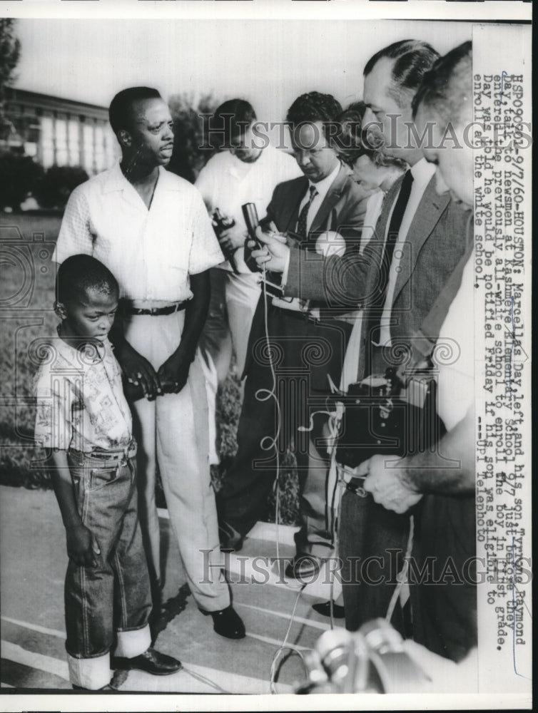 1960 Marcellas Day &amp; Son Tyrrene Raymond Day at Kashmere Elementary-Historic Images