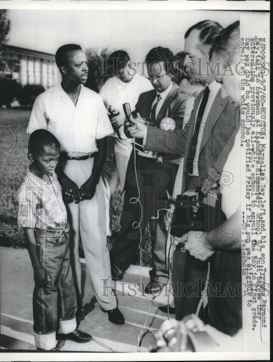 1960 Marcellas Day & Son Tyrrene Raymond Day at Kashmere Elementary-Historic Images