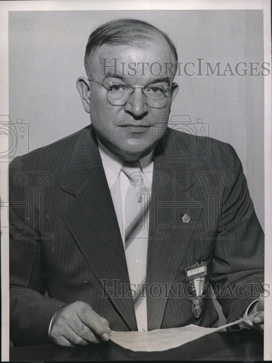 1939 Press Photo John A. Abel, Grand Worthy President of Fraternal Order Eagles - Historic Images
