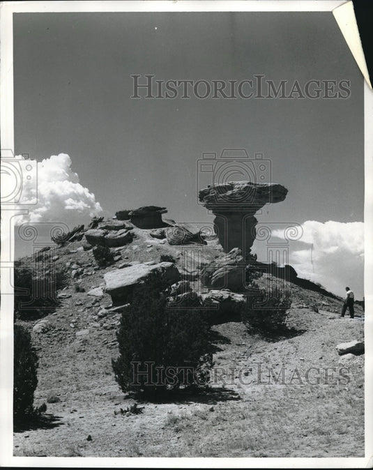 1952 Rock Formation in the Mountain.-Historic Images