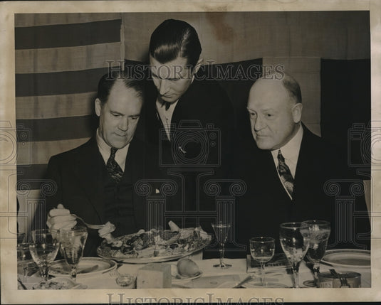 1940 Press Photo Swedish Consul Gen. Kastengren,Hon JM Morehead, US Minister - Historic Images