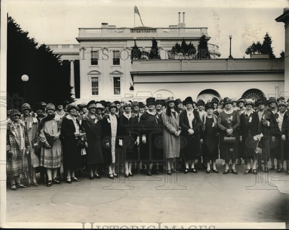 1927 Press Photo Natl Catholic Welfare Council at the D.C. White House - Historic Images