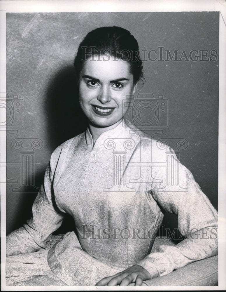 1957 Press Photo Judy Anthony, Queen of Track &amp; Field Kansas University-Historic Images