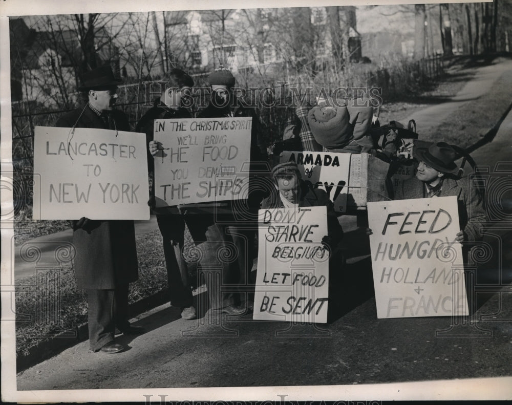 1940 Phillip Mayer Preston Luitweiler Lee Stern Food Strikes - Historic Images