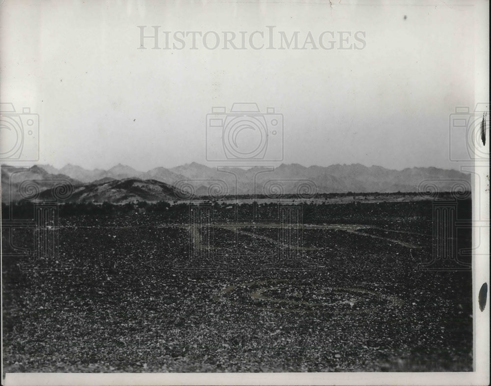 1932 Press Photo California prehistoric site where George Palmer found a body-Historic Images