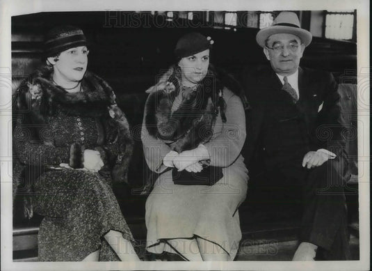1933 Press Photo Mrs.Leon Marcus identified suspect of his son kidnaping - Historic Images