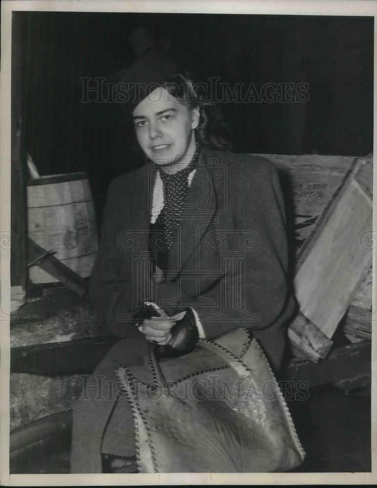 1940 Press Photo Rosemary Brack of Finland arrived in U.S to Study - neb66735-Historic Images